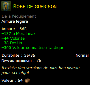 Robe de guérison