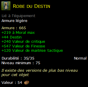 Robe du Destin