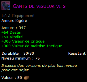 Gants de vigueur vifs