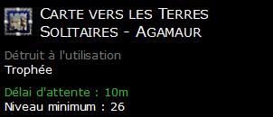 Carte vers les Terres Solitaires - Agamaur