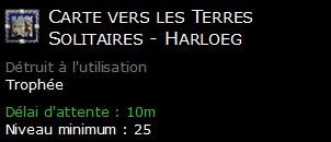 Carte vers les Terres Solitaires - Harloeg