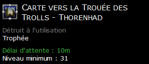 Carte vers la Trouée des Trolls - Thorenhad