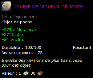 Touffe de vigueur délicate