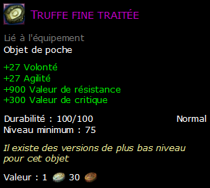 Truffe fine traitée