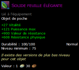 Solide feuille élégante