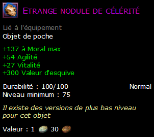 Etrange nodule de célérité