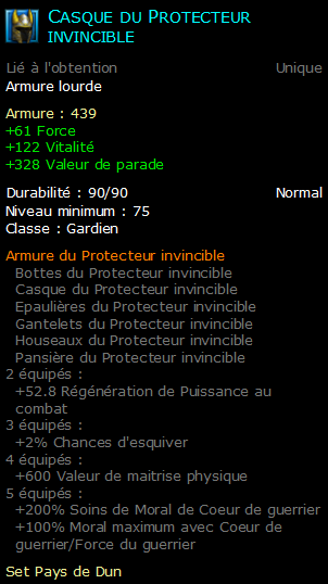 Casque du Protecteur invincible