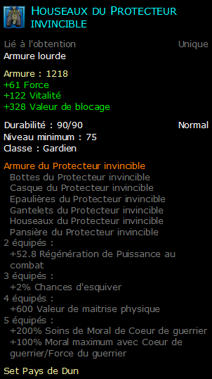 Houseaux du Protecteur invincible