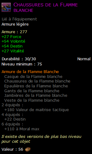 Chaussures de la Flamme blanche