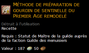 Méthode de préparation de gourdin de sentinelle du Premier Age remodelé