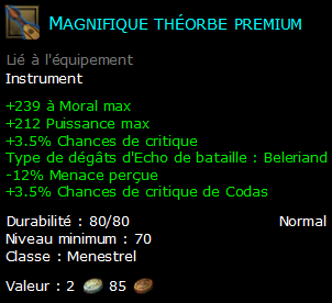 Magnifique théorbe premium