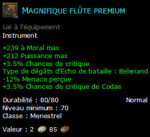 Magnifique flûte premium