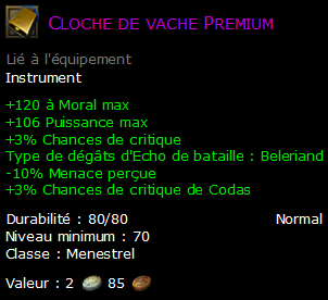 Cloche de vache Premium