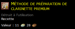 Méthode de préparation de clarinette premium