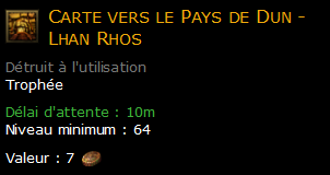 Carte vers le Pays de Dun - Lhan Rhos