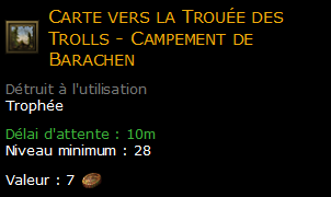 Carte vers la Trouée des Trolls - Campement de Barachen