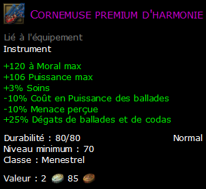 Cornemuse premium d'harmonie