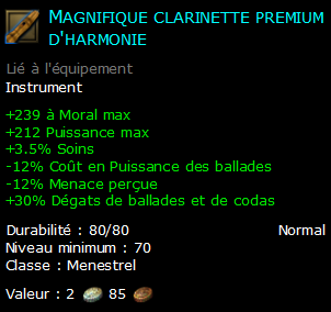 Magnifique clarinette premium d'harmonie