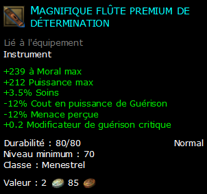 Magnifique flûte premium de détermination