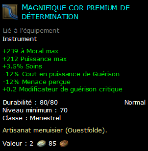 Magnifique cor premium de détermination