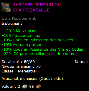 Théorbe premium du chantebataille