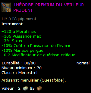 Théorbe premium du veilleur prudent