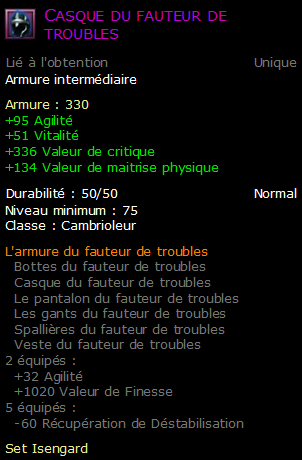 Casque du fauteur de troubles