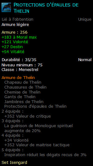 Protections d'épaules de Thelin