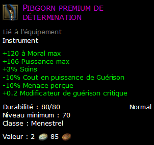 Pibgorn premium de détermination