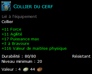 Collier du cerf