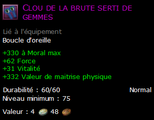 Clou de la brute serti de gemmes