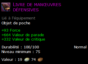 Livre de manœuvres défensives