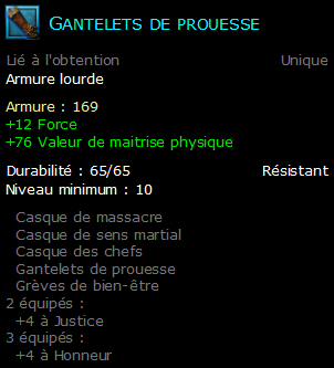 Gantelets de prouesse