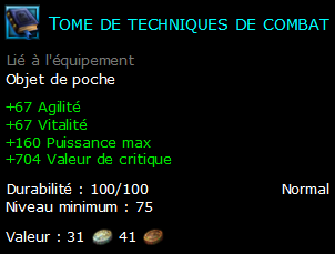 Tome de techniques de combat