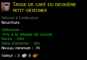 Tasse de café du deuxième petit-déjeuner