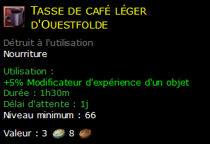 Tasse de café léger d'Ouestfolde