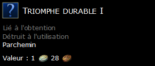 Triomphe durable I