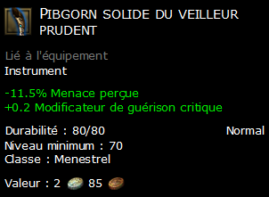 Pibgorn solide du veilleur prudent