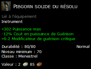 Pibgorn solide du résolu