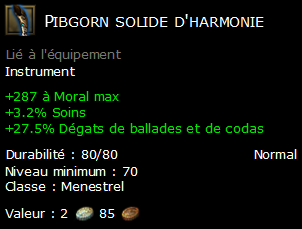 Pibgorn solide d'harmonie