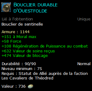 Bouclier durable d'Ouestfolde