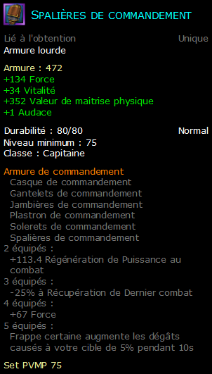 Spalières de commandement