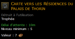 Carte vers les Résidences du Palais de Thorin