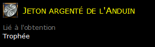 Jeton argenté de l'Anduin