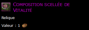 Composition scellée de Vitalité