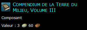 Compendium de la Terre du Milieu, Volume III