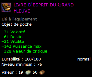 Livre d'esprit du Grand Fleuve