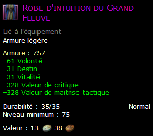 Robe d'intuition du Grand Fleuve