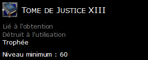 Tome de Justice XIII