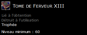 Tome de Ferveur XIII